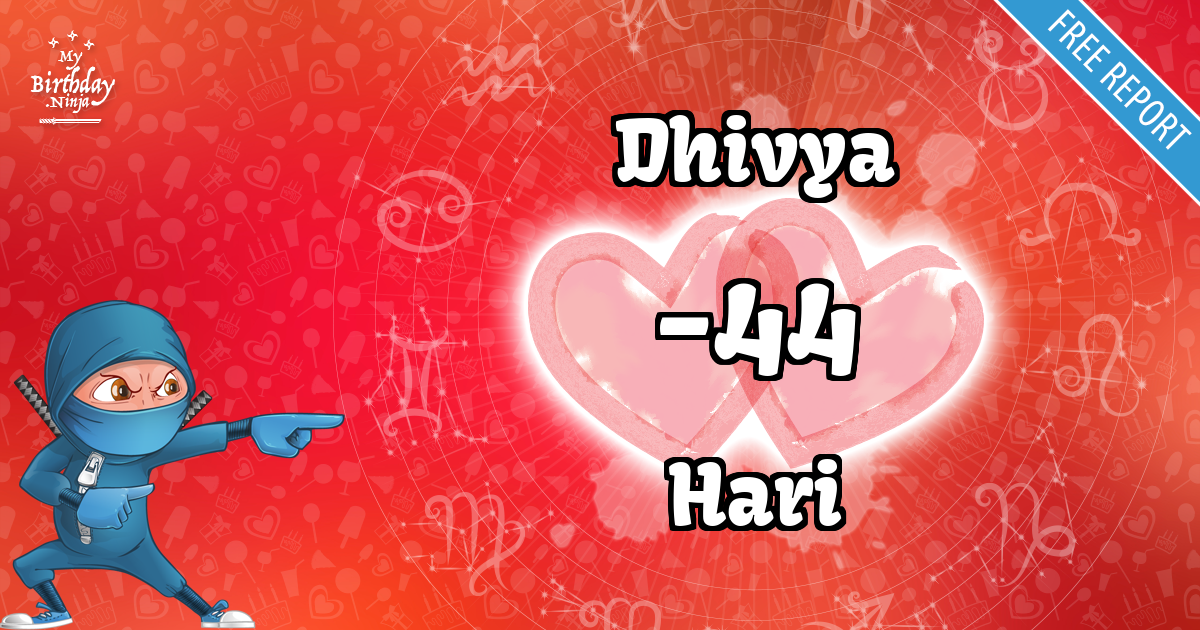 Dhivya and Hari Love Match Score