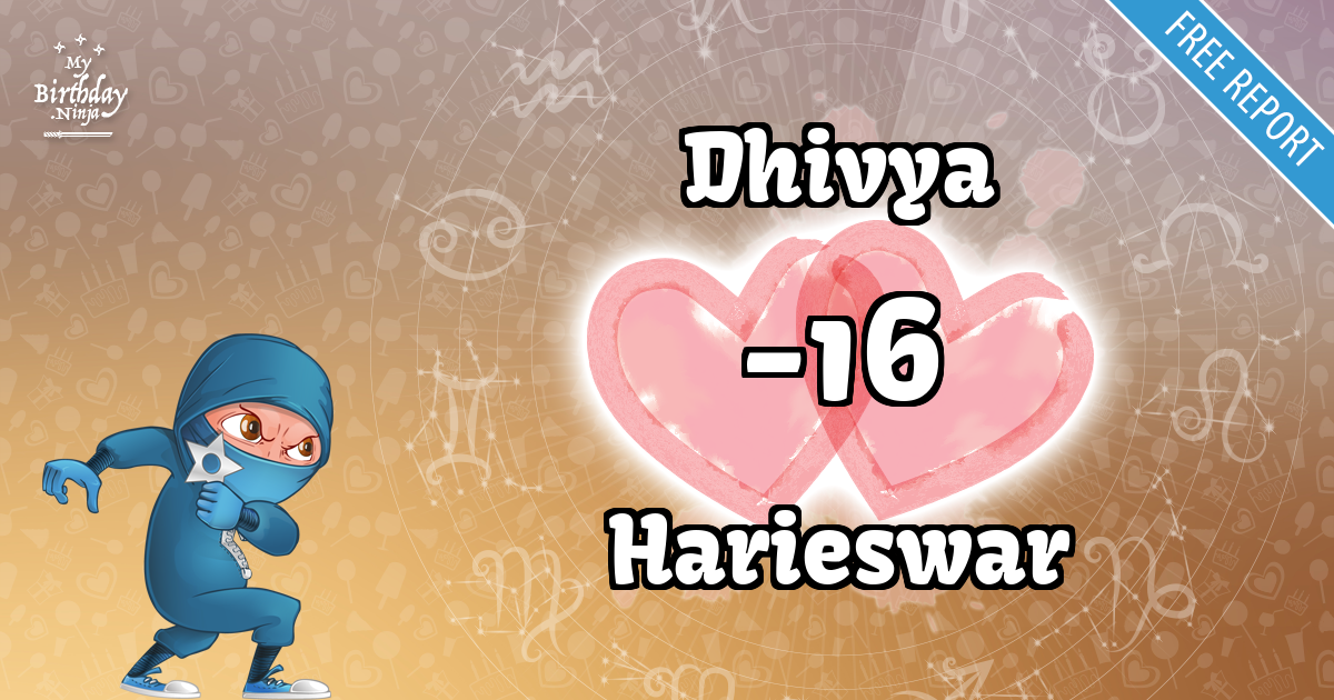 Dhivya and Harieswar Love Match Score