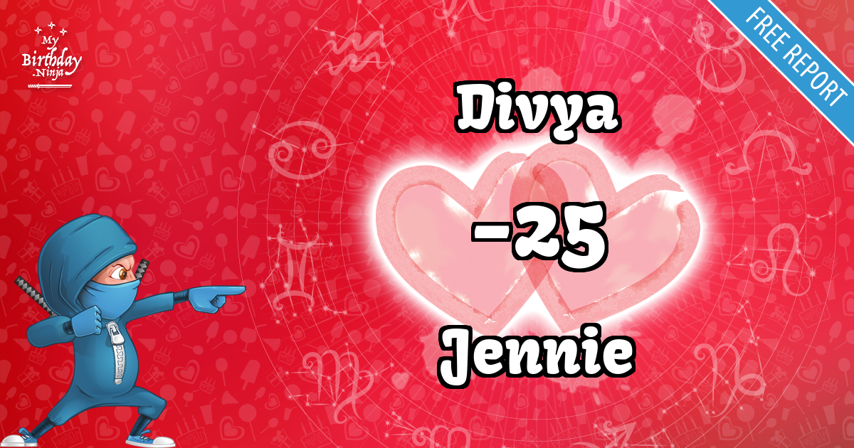 Divya and Jennie Love Match Score