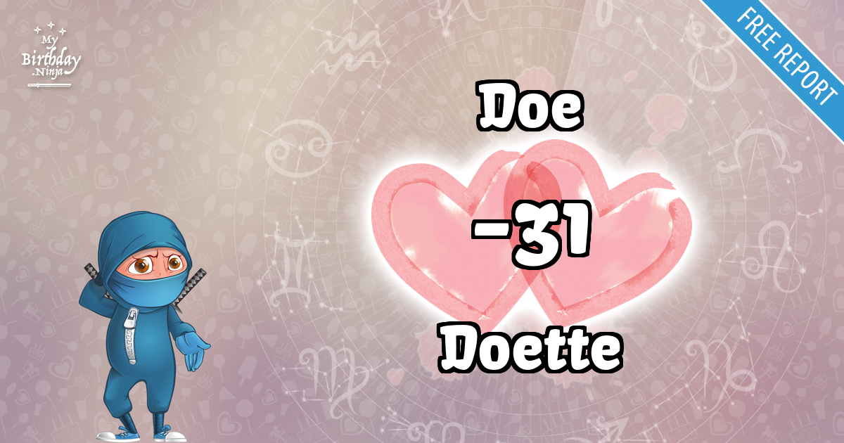 Doe and Doette Love Match Score