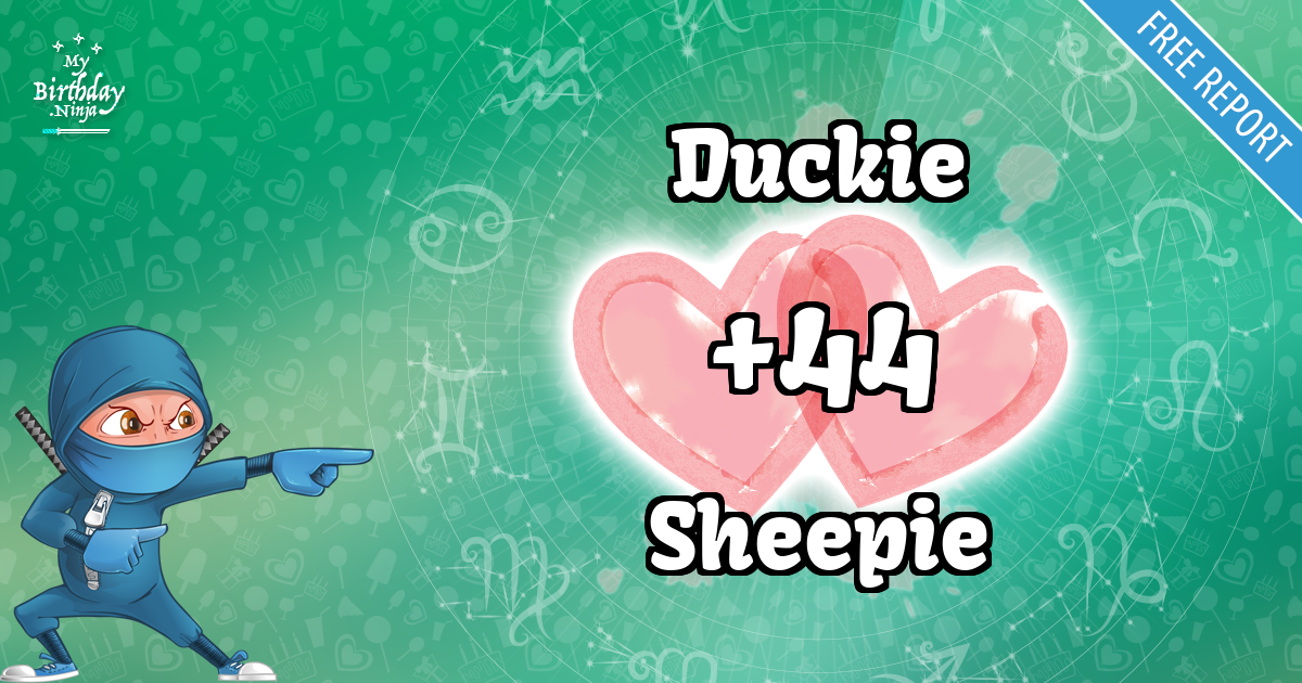 Duckie and Sheepie Love Match Score