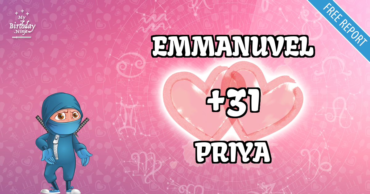 EMMANUVEL and PRIYA Love Match Score