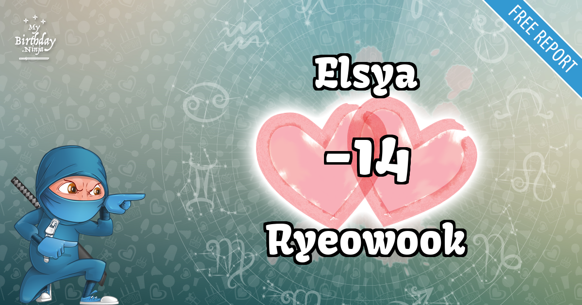 Elsya and Ryeowook Love Match Score
