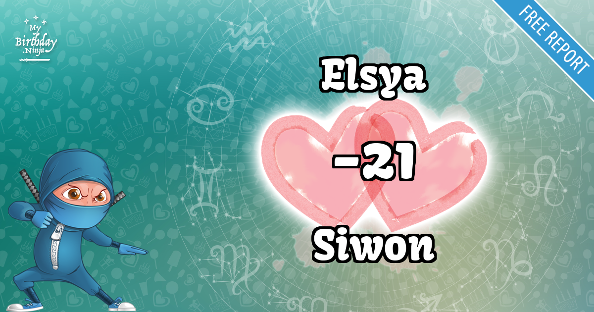 Elsya and Siwon Love Match Score