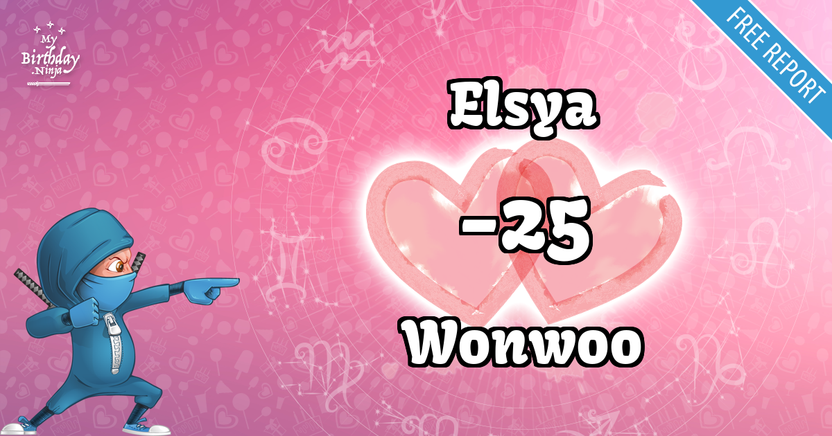 Elsya and Wonwoo Love Match Score