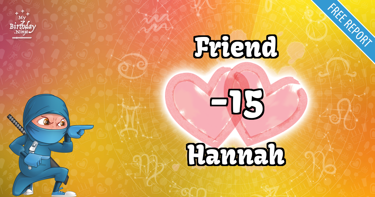 Friend and Hannah Love Match Score