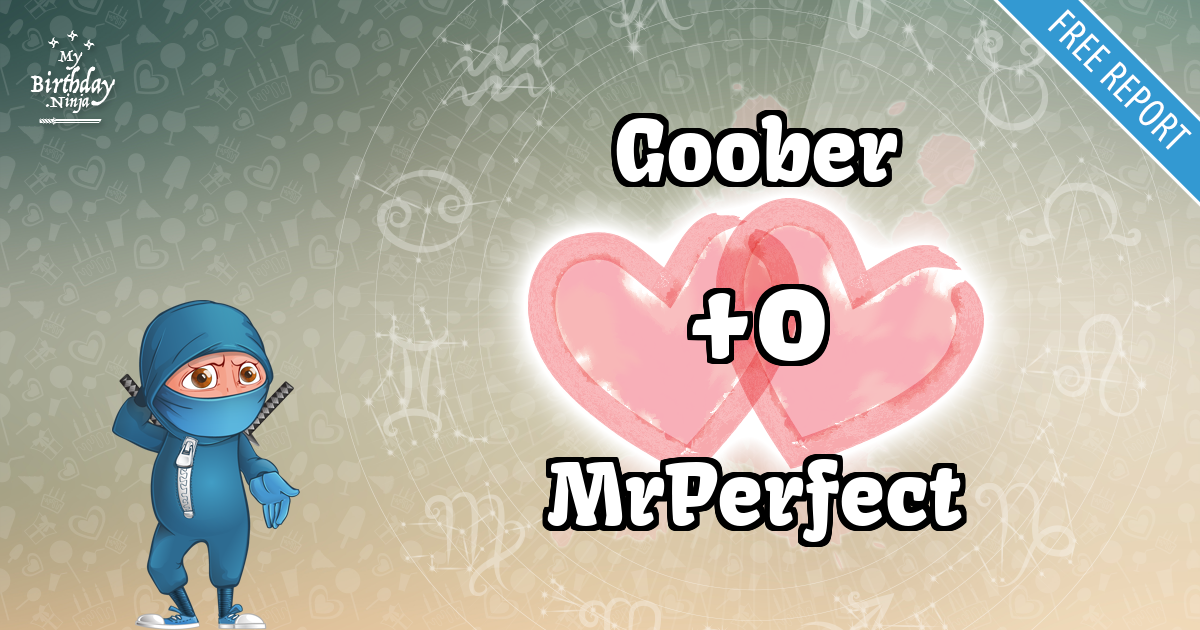 Goober and MrPerfect Love Match Score