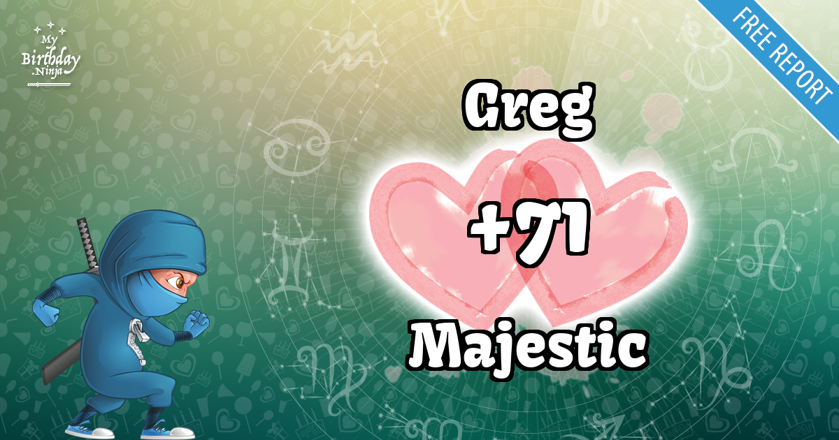 Greg and Majestic Love Match Score