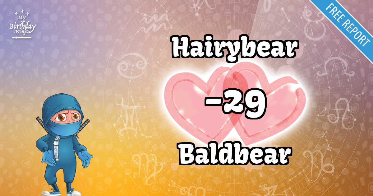 Hairybear and Baldbear Love Match Score
