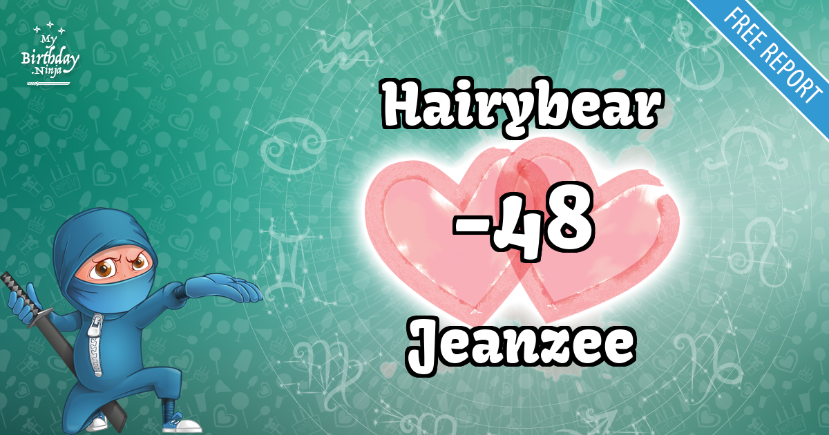 Hairybear and Jeanzee Love Match Score