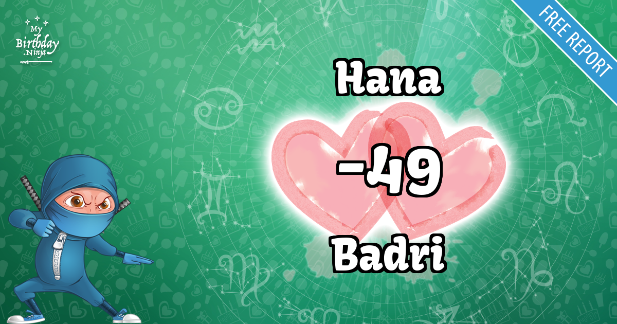 Hana and Badri Love Match Score