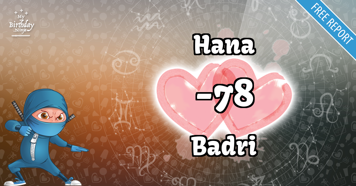 Hana and Badri Love Match Score