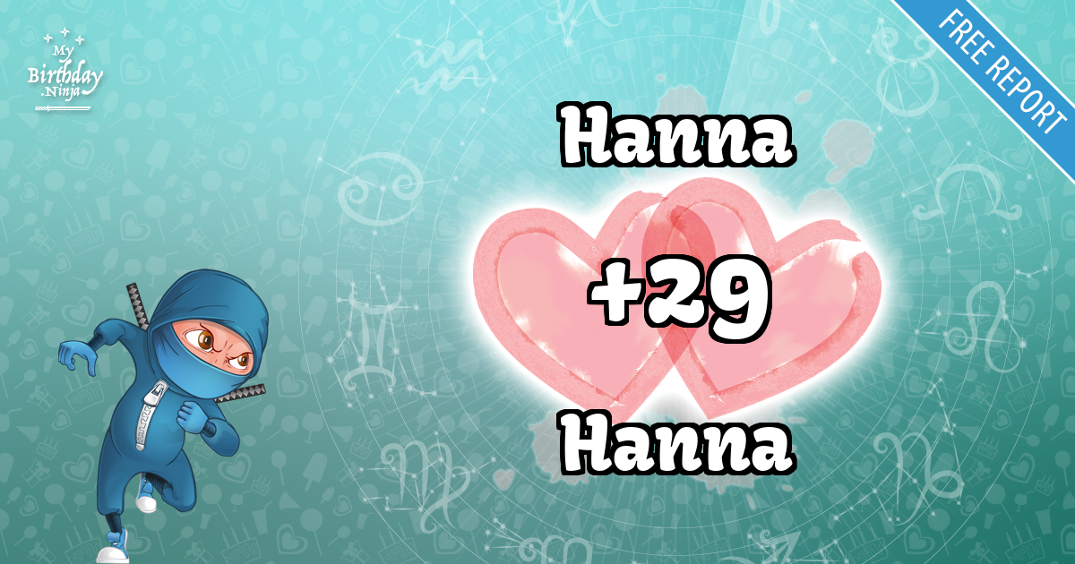 Hanna and Hanna Love Match Score