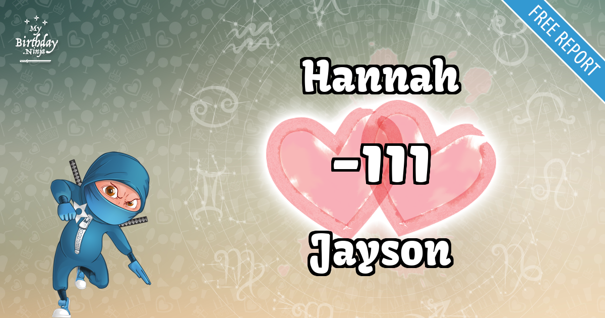 Hannah and Jayson Love Match Score