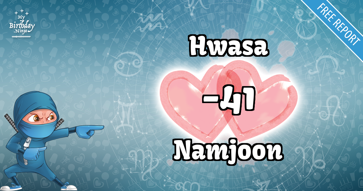 Hwasa and Namjoon Love Match Score