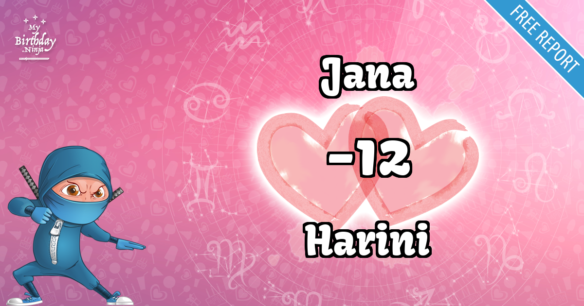 Jana and Harini Love Match Score