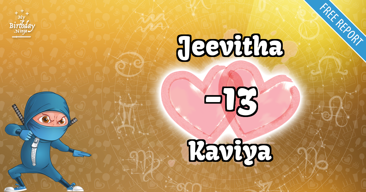 Jeevitha and Kaviya Love Match Score