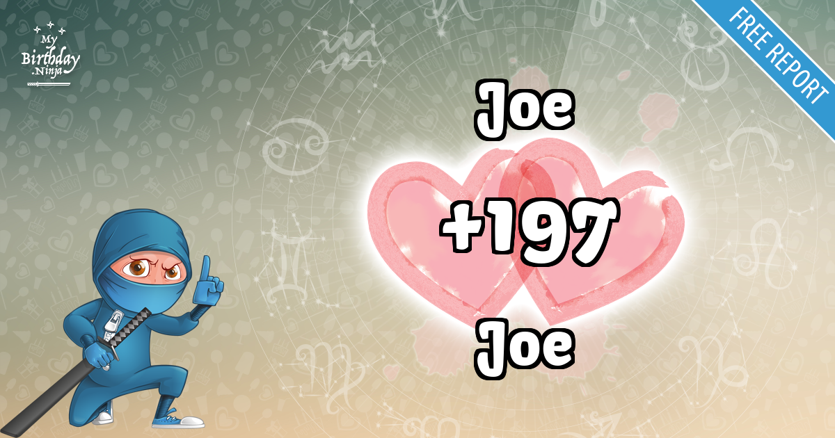 Joe and Joe Love Match Score