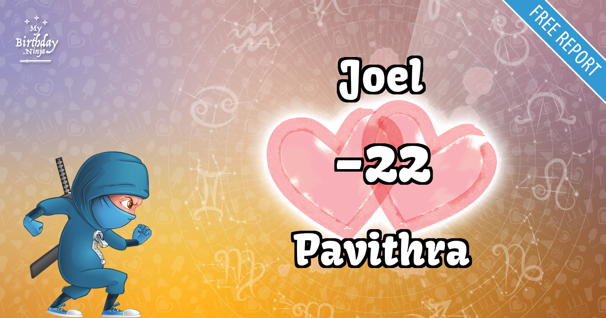 Joel and Pavithra Love Match Score