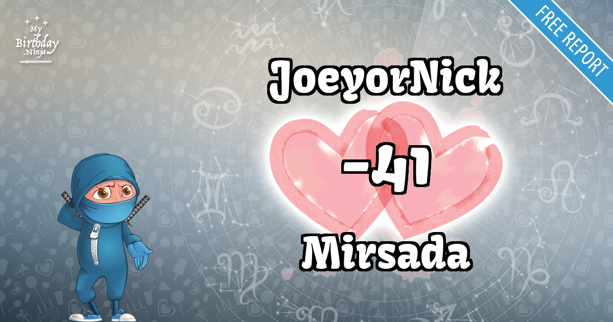 JoeyorNick and Mirsada Love Match Score