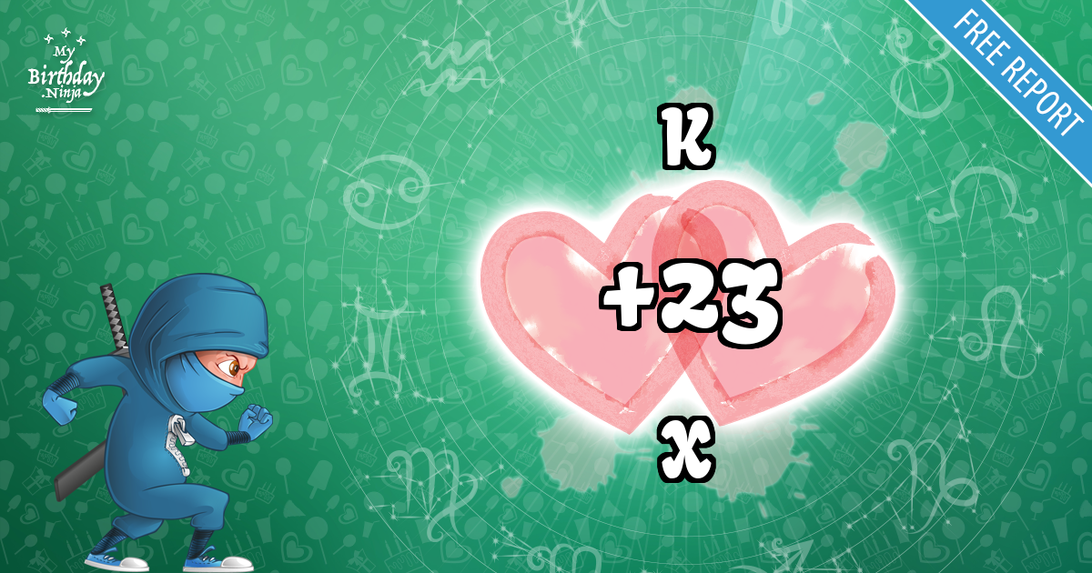 K and X Love Match Score