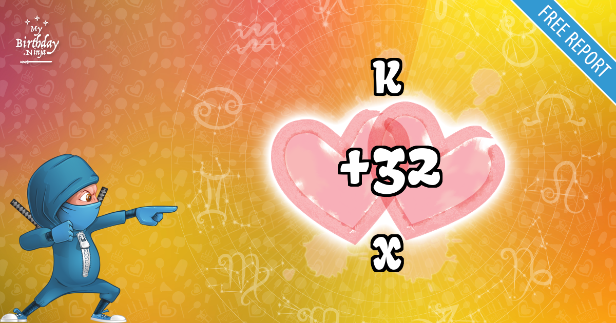K and X Love Match Score