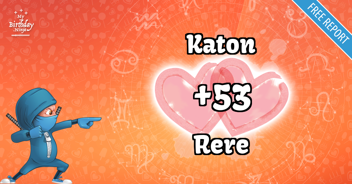 Katon and Rere Love Match Score
