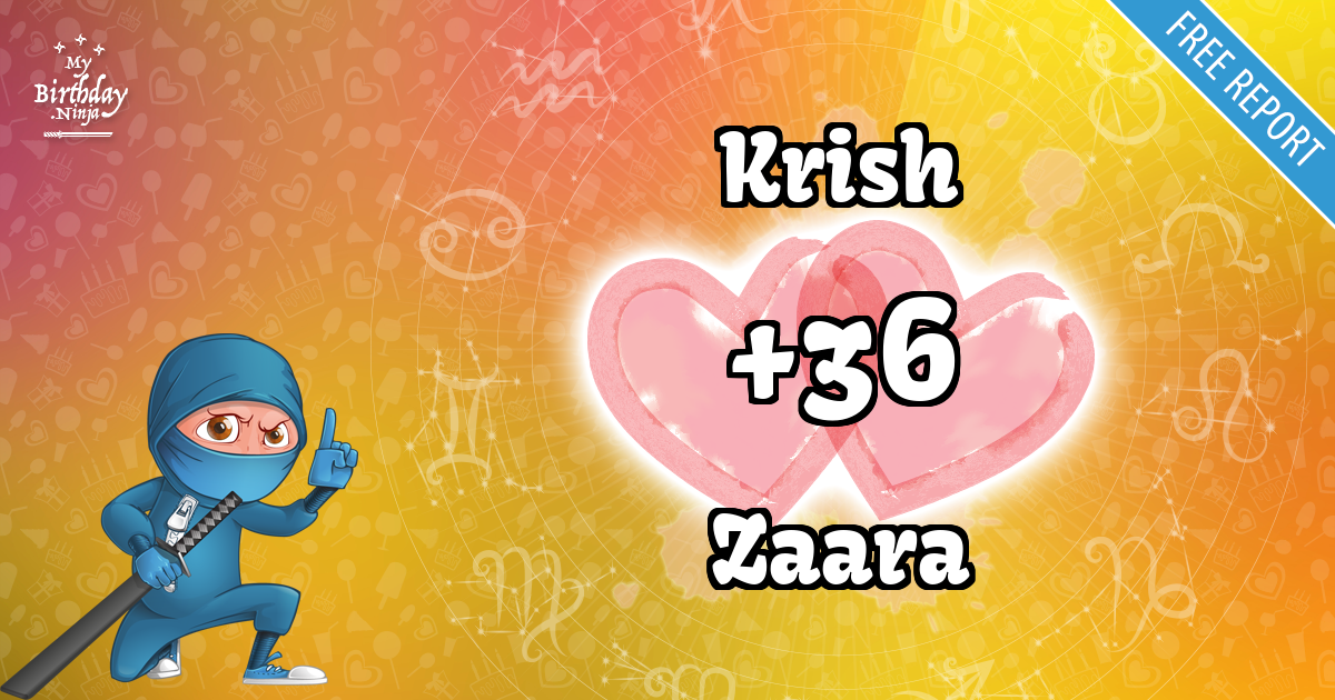 Krish and Zaara Love Match Score