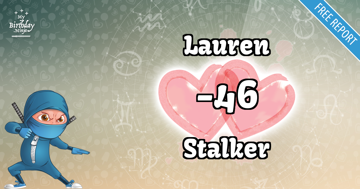 Lauren and Stalker Love Match Score