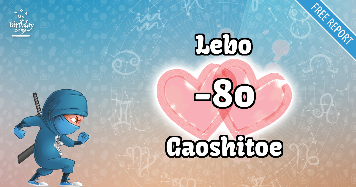 Lebo and Gaoshitoe Love Match Score