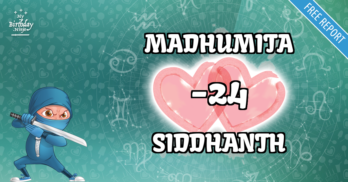 MADHUMITA and SIDDHANTH Love Match Score
