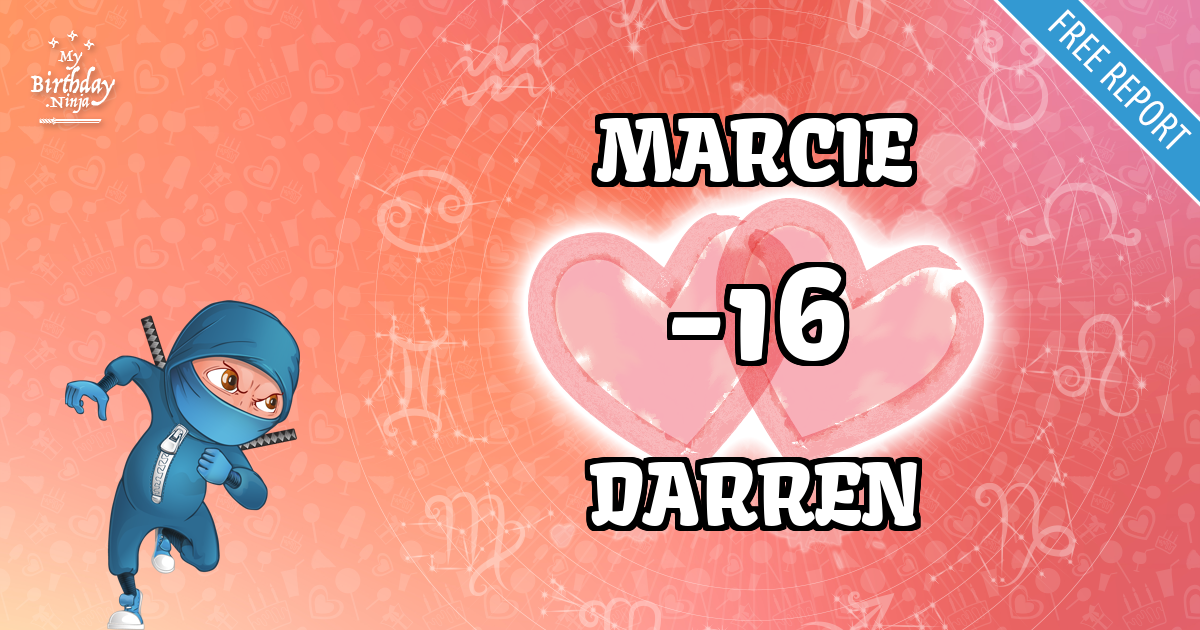 MARCIE and DARREN Love Match Score