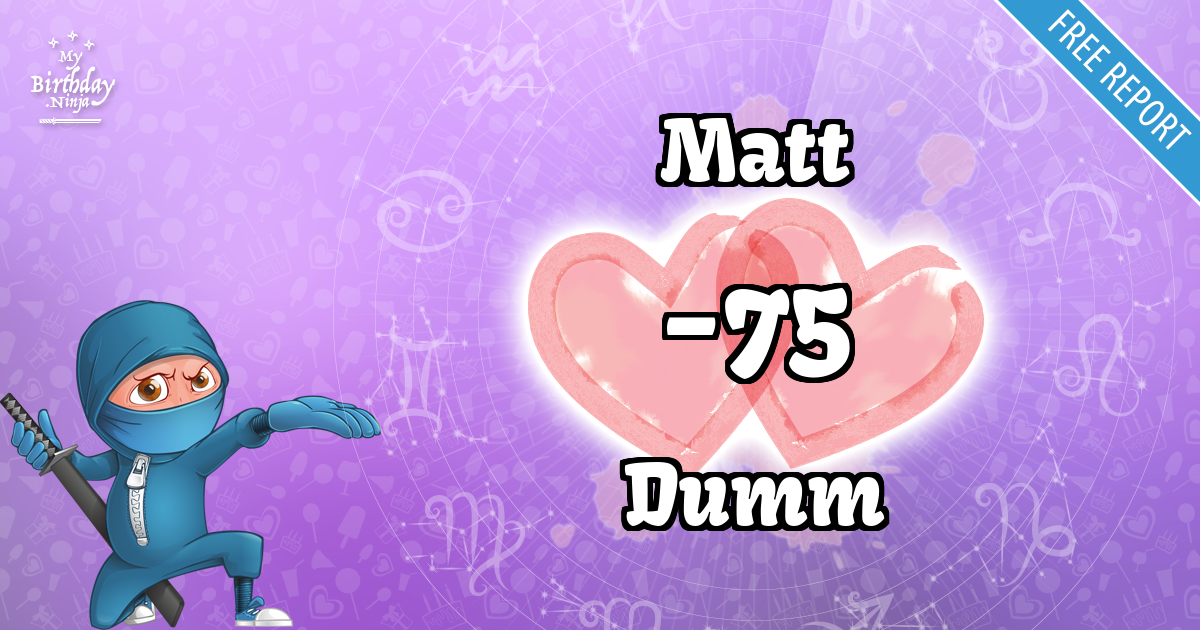 Matt and Dumm Love Match Score