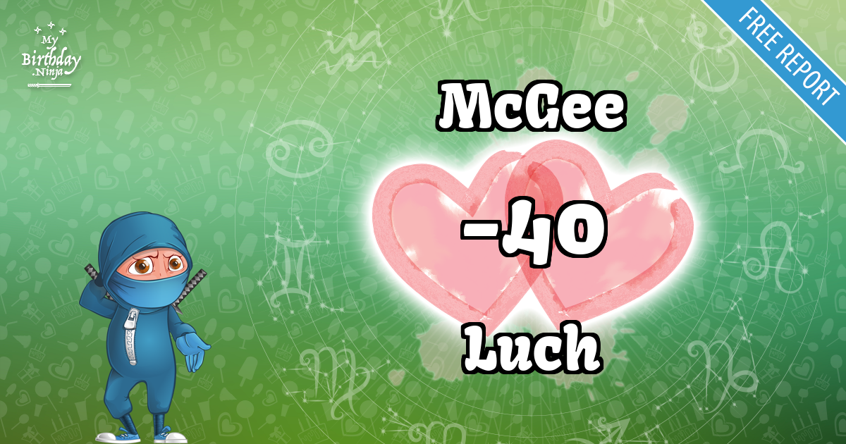 McGee and Luch Love Match Score