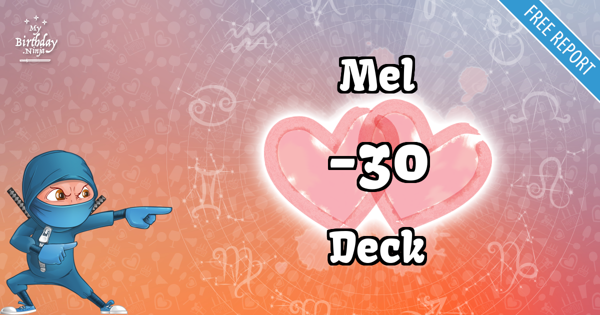 Mel and Deck Love Match Score