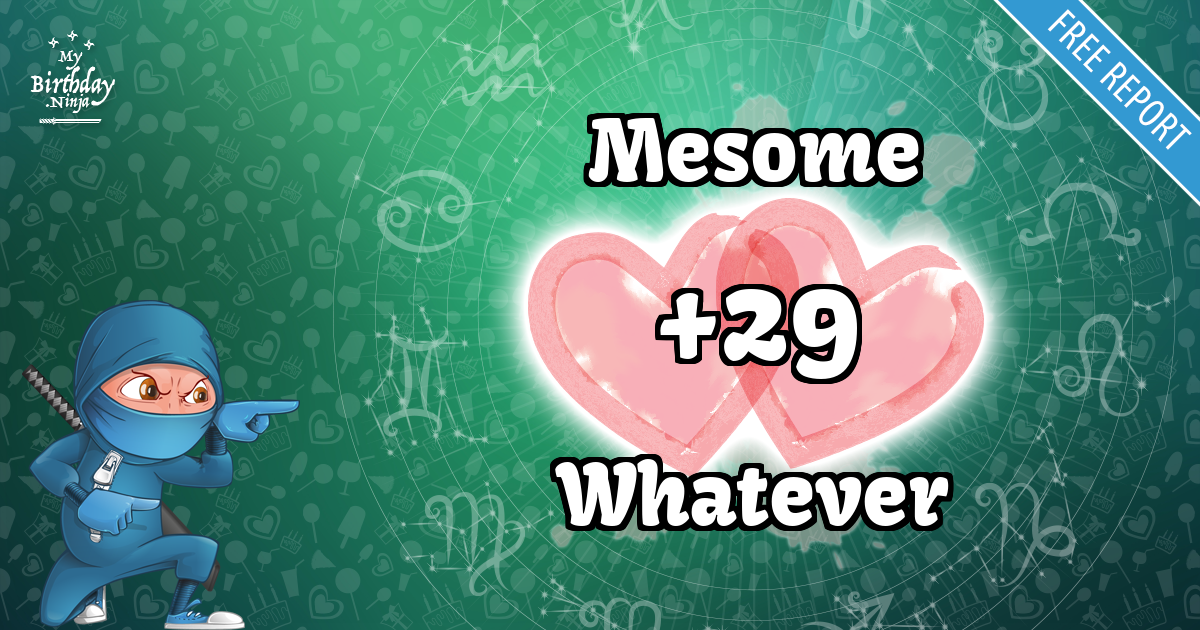 Mesome and Whatever Love Match Score