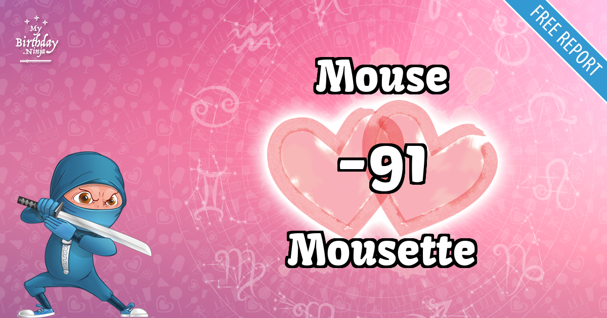 Mouse and Mousette Love Match Score