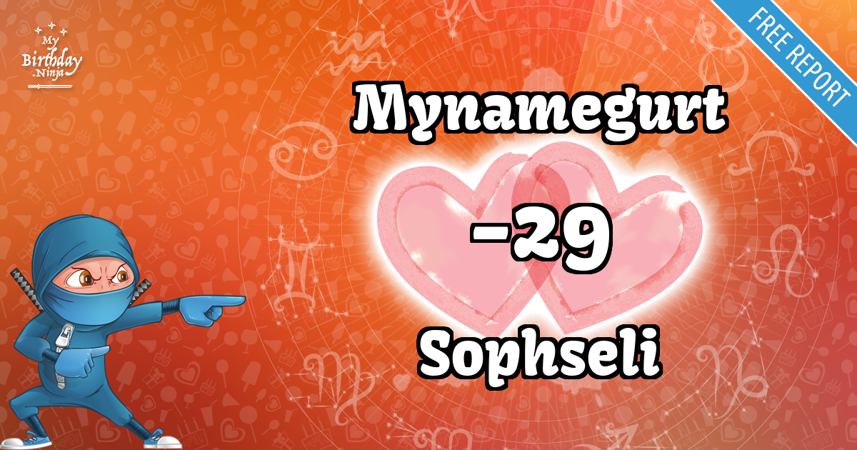 Mynamegurt and Sophseli Love Match Score