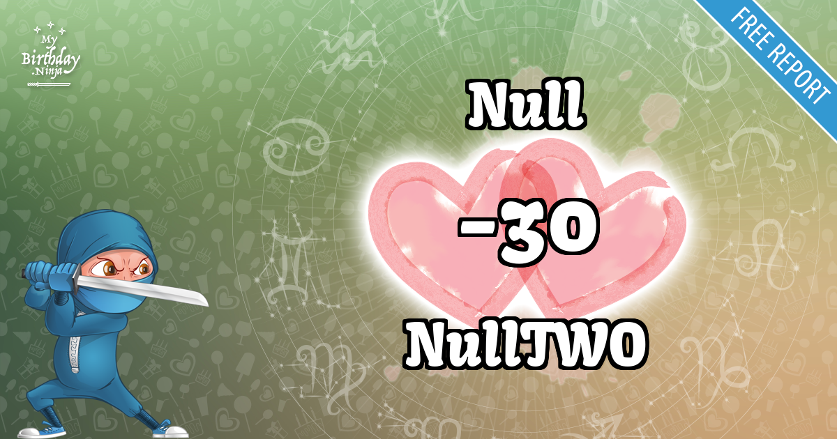 Null and NullTWO Love Match Score