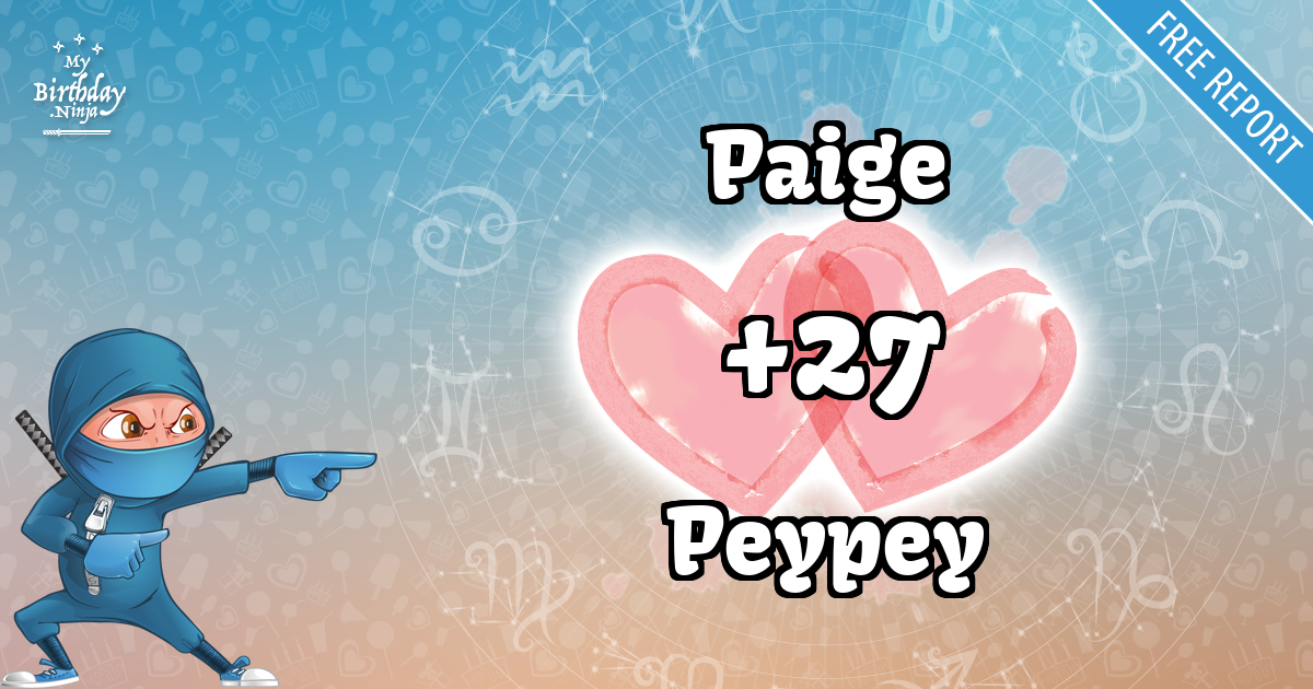 Paige and Peypey Love Match Score