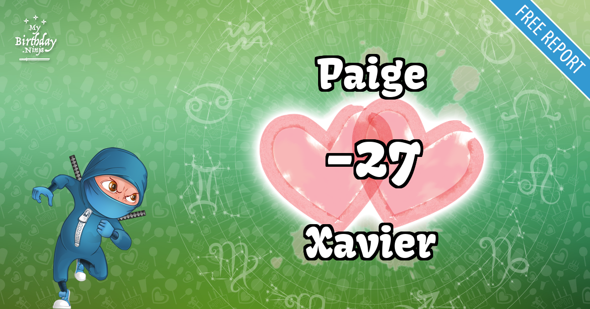 Paige and Xavier Love Match Score
