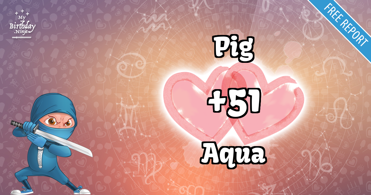Pig and Aqua Love Match Score