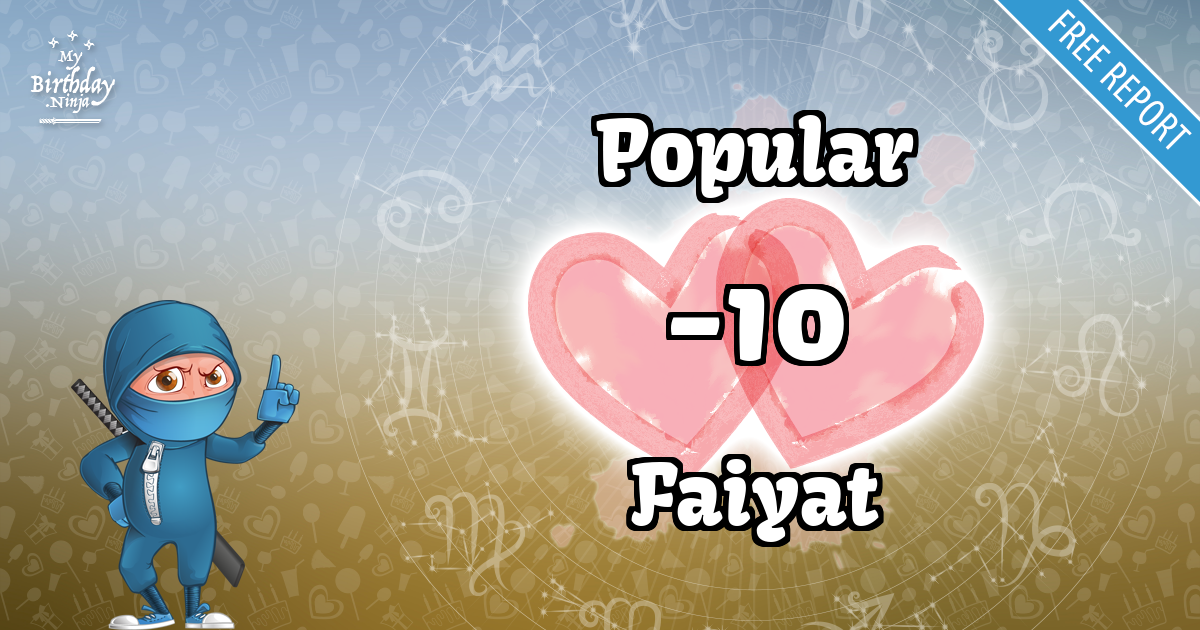 Popular and Faiyat Love Match Score