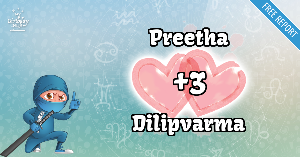 Preetha and Dilipvarma Love Match Score