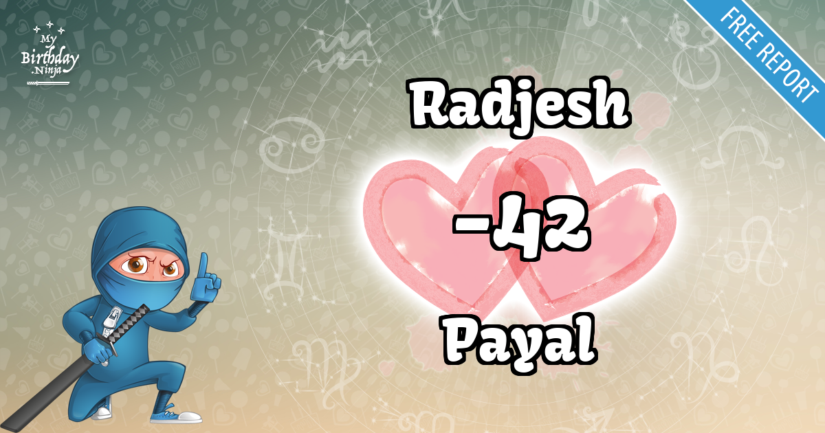Radjesh and Payal Love Match Score