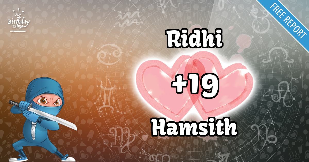 Ridhi and Hamsith Love Match Score