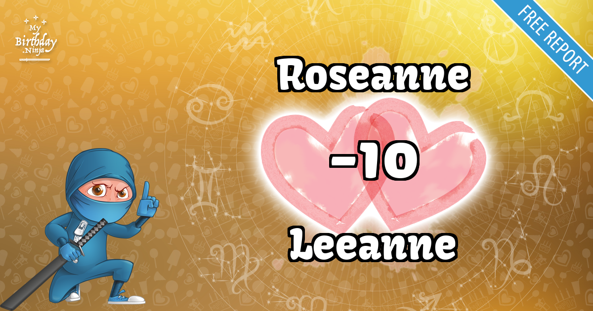 Roseanne and Leeanne Love Match Score