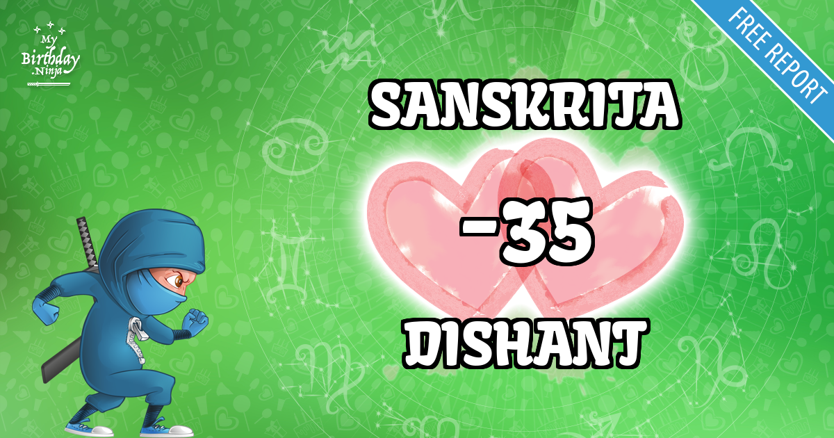 SANSKRITA and DISHANT Love Match Score