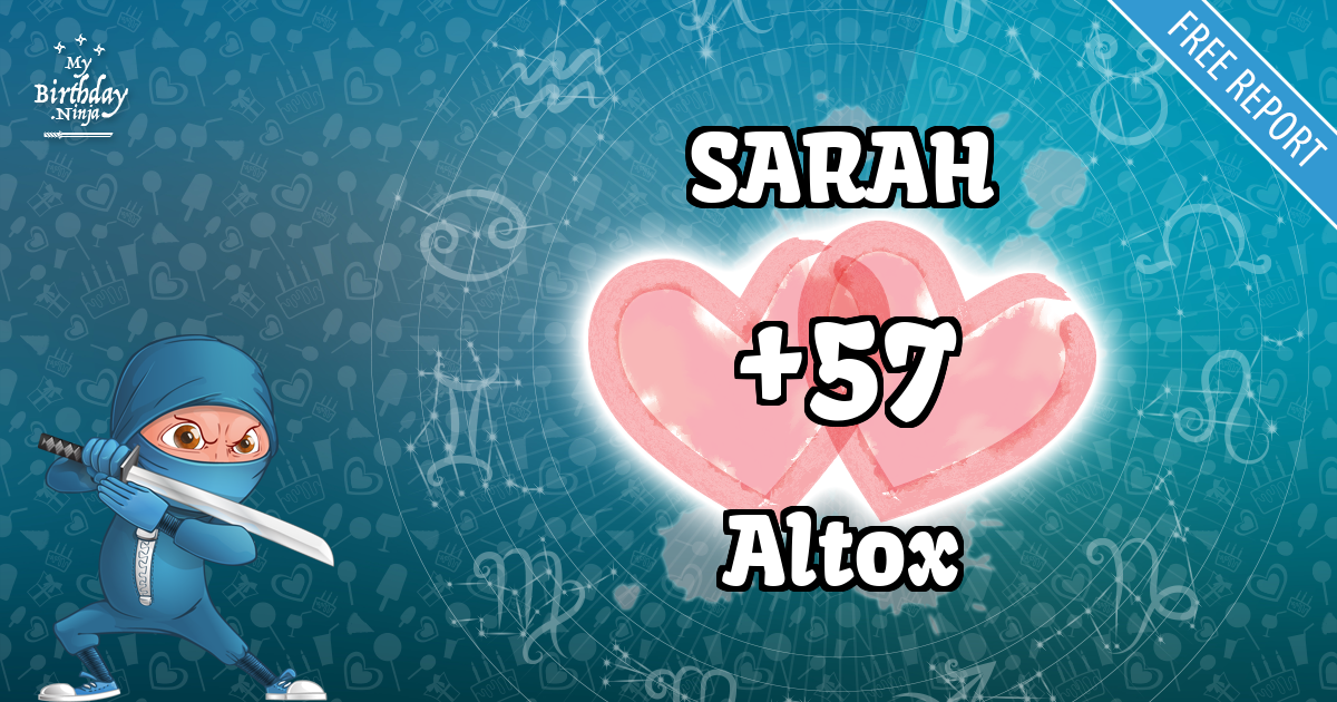 SARAH and Altox Love Match Score