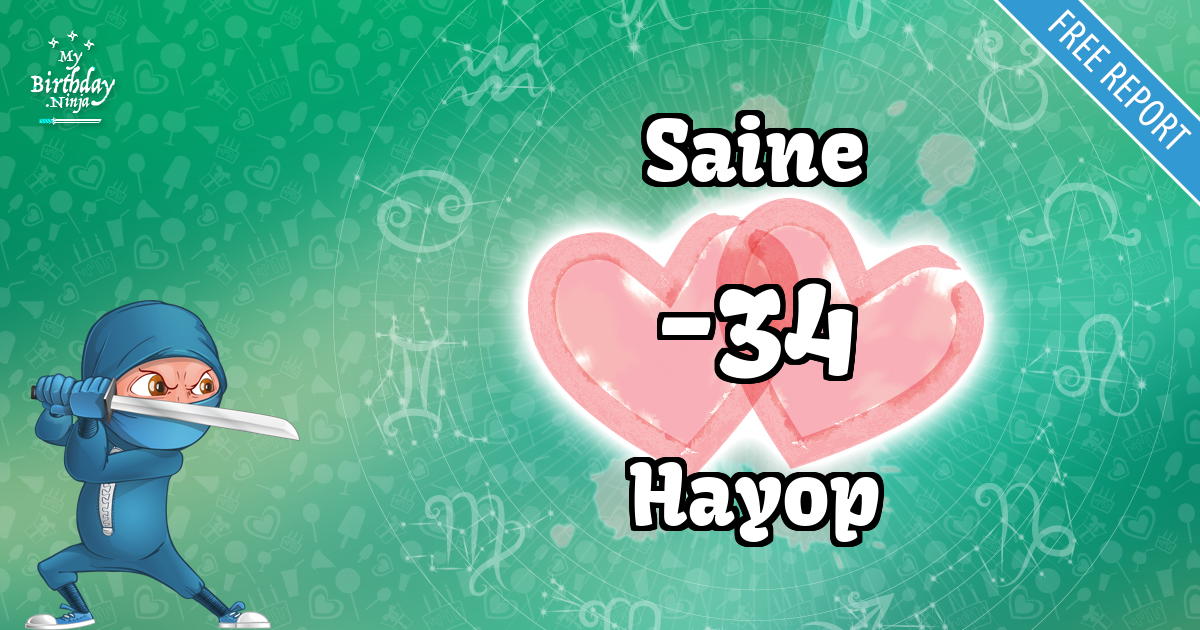 Saine and Hayop Love Match Score